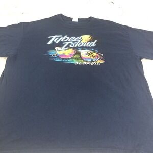 Blue  Tybee island georgia Graphic  t shirt size xl